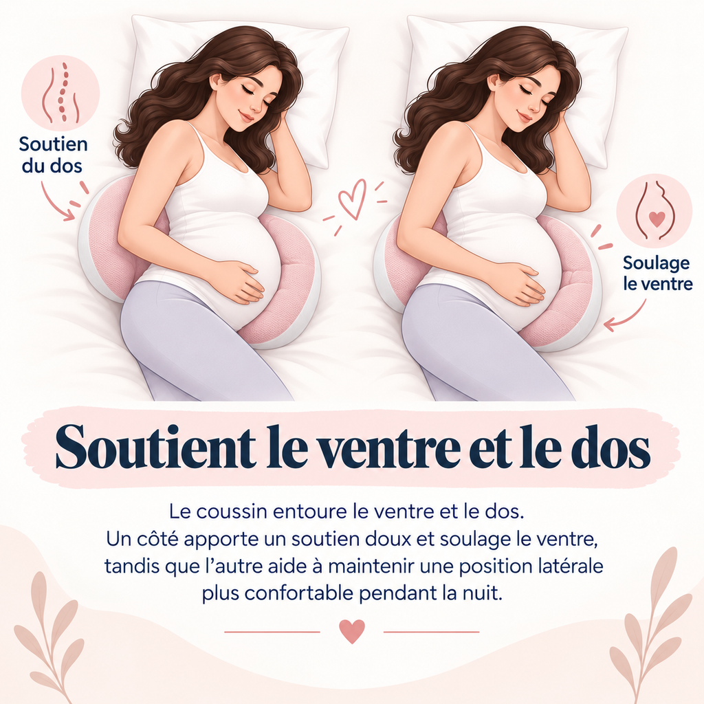 Coussin de grossesse compact 3 pièces – Portiboo